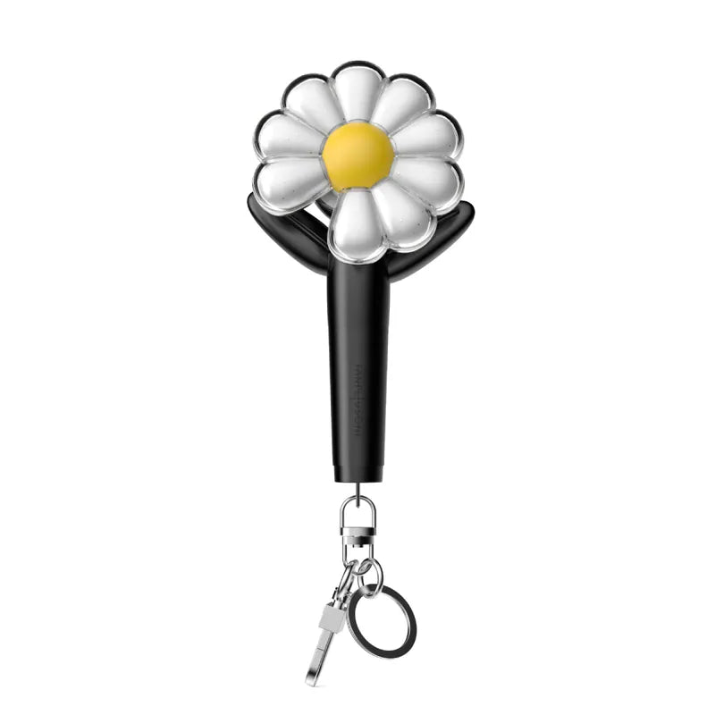 G-DRAGON Ubermensch Official Mini Light Keyring 黑色小花鑰匙圈