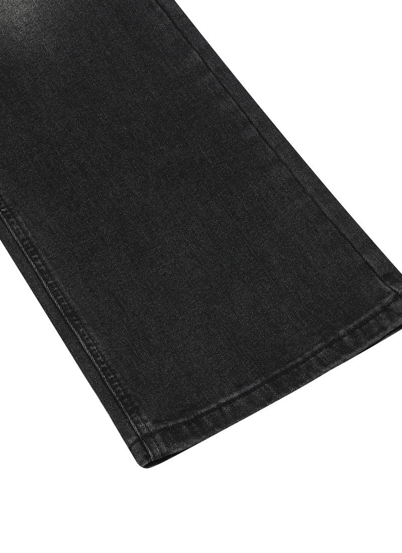 MUCENT CAIRO CROSS PATCH DENIM BOOTCUT 十字架貼布丹寧靴型褲