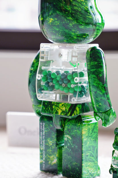『ONEKU』BE@RBRICK FOREST GREEN Ver.森林綠千秋｜庫柏力克熊｜潮流公仔
