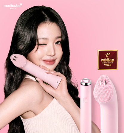 [張員瑛同款] Medicube 三件套組 (高頻震動洗臉機 ＋助推器V滾筒＋迷你美容儀SET）