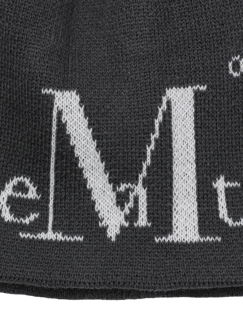MUCENT JACQUARD SIGNATURE LOGO BEANIE 提花標誌毛帽 男女共用 2色