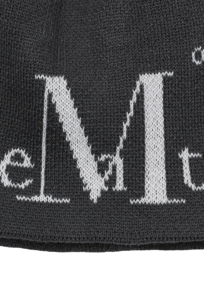 MUCENT JACQUARD SIGNATURE LOGO BEANIE 提花標誌毛帽 男女共用 2色