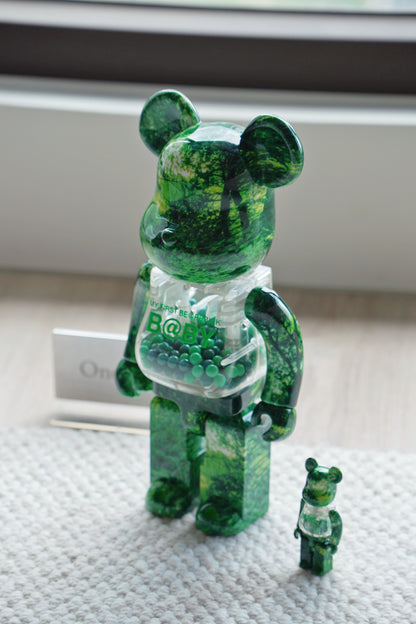 『ONEKU』BE@RBRICK FOREST GREEN Ver.森林綠千秋｜庫柏力克熊｜潮流公仔