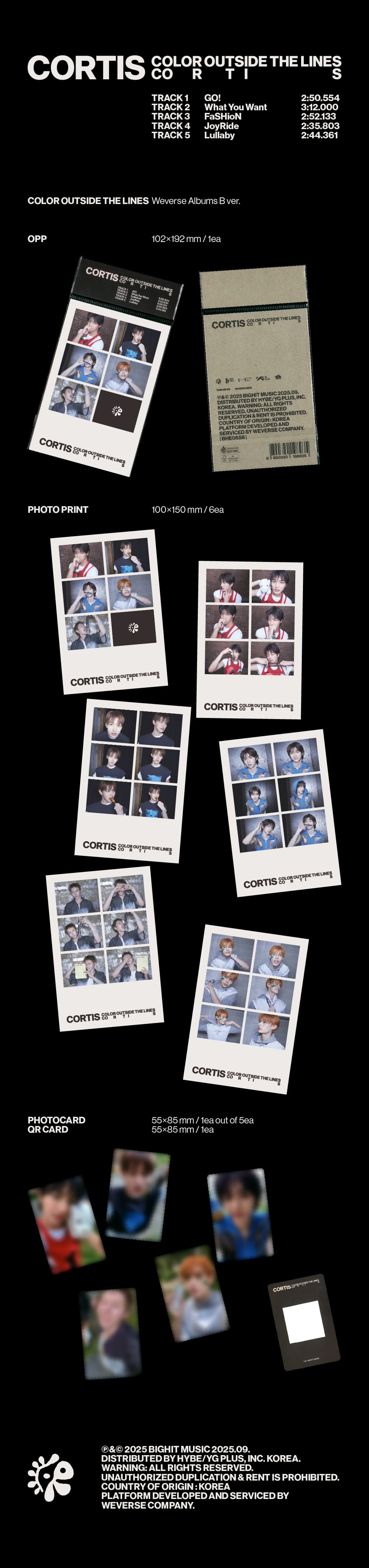 CORTIS - COLOR OUTSIDE THE LINES [首張單曲] (WEVERSE ALBUM版)
