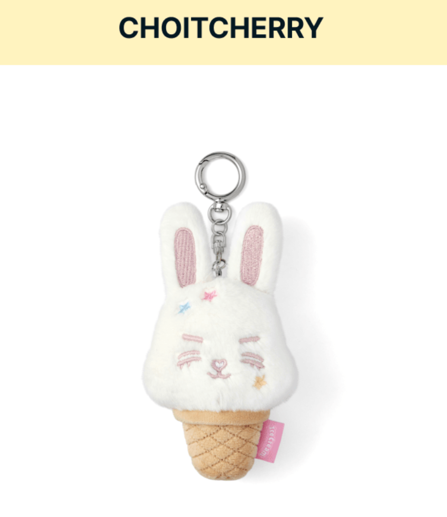 SEVENTEEN FACE KEYRING 臉娃鑰匙圈/ Ice Cream with MINITEEN 官方周邊