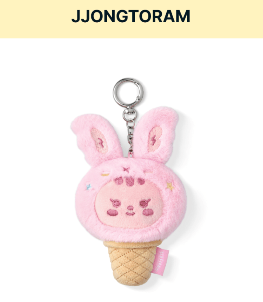 SEVENTEEN FACE KEYRING 臉娃鑰匙圈/ Ice Cream with MINITEEN 官方周邊