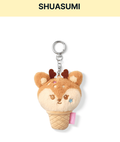 SEVENTEEN FACE KEYRING 臉娃鑰匙圈/ Ice Cream with MINITEEN 官方周邊