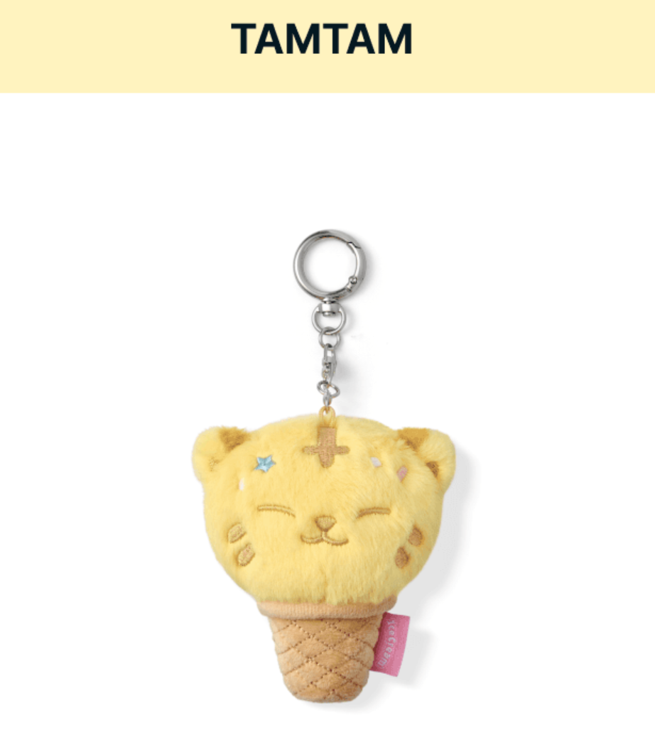 SEVENTEEN FACE KEYRING 臉娃鑰匙圈/ Ice Cream with MINITEEN 官方周邊