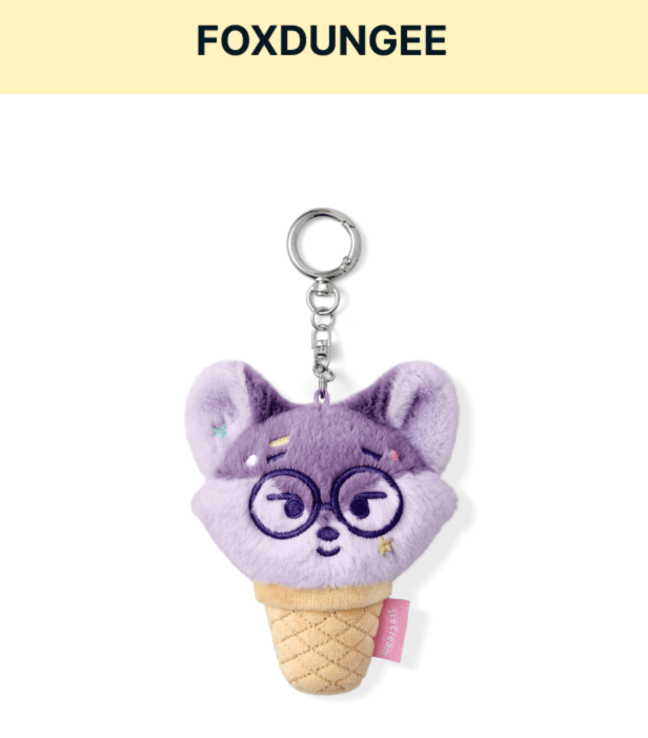 SEVENTEEN FACE KEYRING 臉娃鑰匙圈/ Ice Cream with MINITEEN 官方周邊