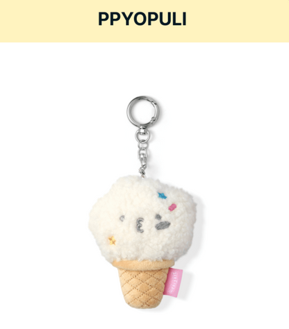 SEVENTEEN FACE KEYRING 臉娃鑰匙圈/ Ice Cream with MINITEEN 官方周邊