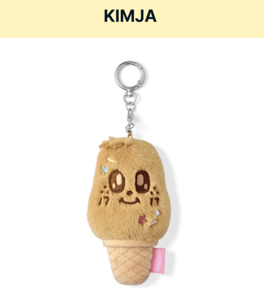 SEVENTEEN FACE KEYRING 臉娃鑰匙圈/ Ice Cream with MINITEEN 官方周邊