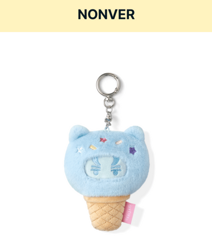 SEVENTEEN FACE KEYRING 臉娃鑰匙圈/ Ice Cream with MINITEEN 官方周邊