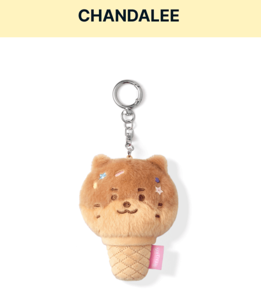 SEVENTEEN FACE KEYRING 臉娃鑰匙圈/ Ice Cream with MINITEEN 官方周邊