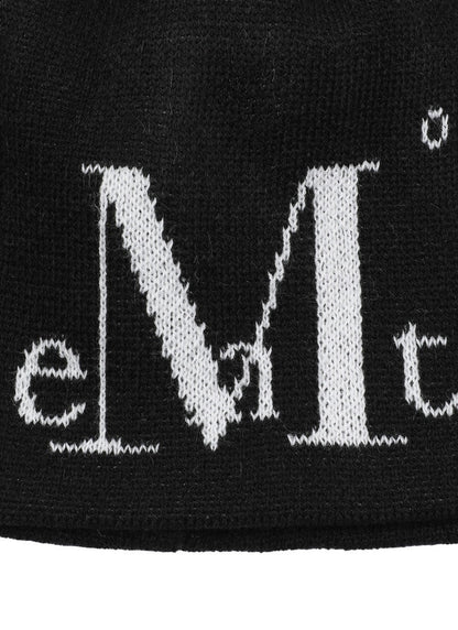 MUCENT JACQUARD SIGNATURE LOGO BEANIE 提花標誌毛帽 男女共用 2色