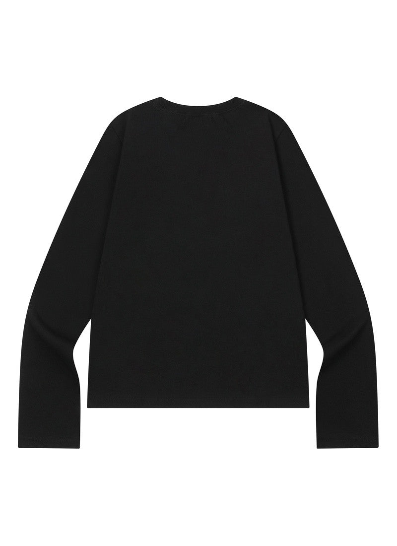 MUCENT ESSENTIAL LETTERING LONG SLEEVE T 經典字母標語長袖上衣