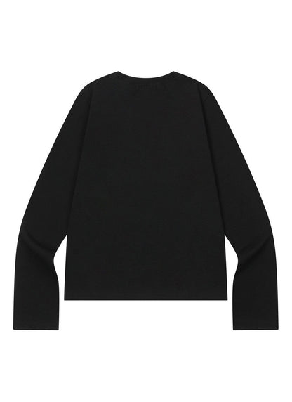 MUCENT ESSENTIAL LETTERING LONG SLEEVE T 經典字母標語長袖上衣