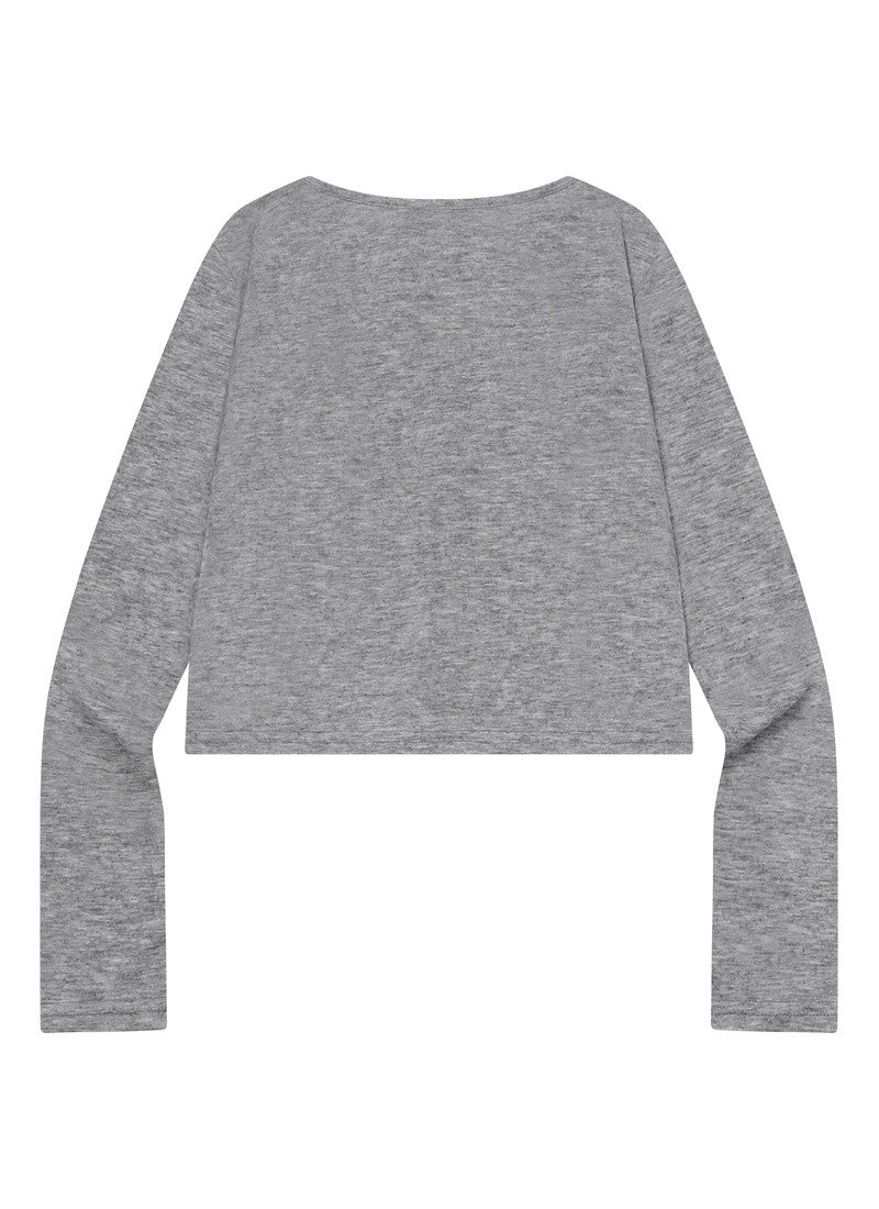 MUCENT RIVEO BUTTON CROP SLIM CARDIGAN 排釦短版修身針織外套 3色（夏季款）