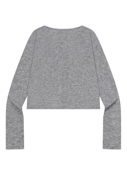 MUCENT RIVEO BUTTON CROP SLIM CARDIGAN 排釦短版修身針織外套 3色（夏季款）