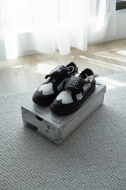 『ONEKU』 PEACEMINUSONE x Nike KWONDO 1 PANDA 白黑 熊貓 權志龍 雛菊 休閒牛津鞋【DH2482-101】