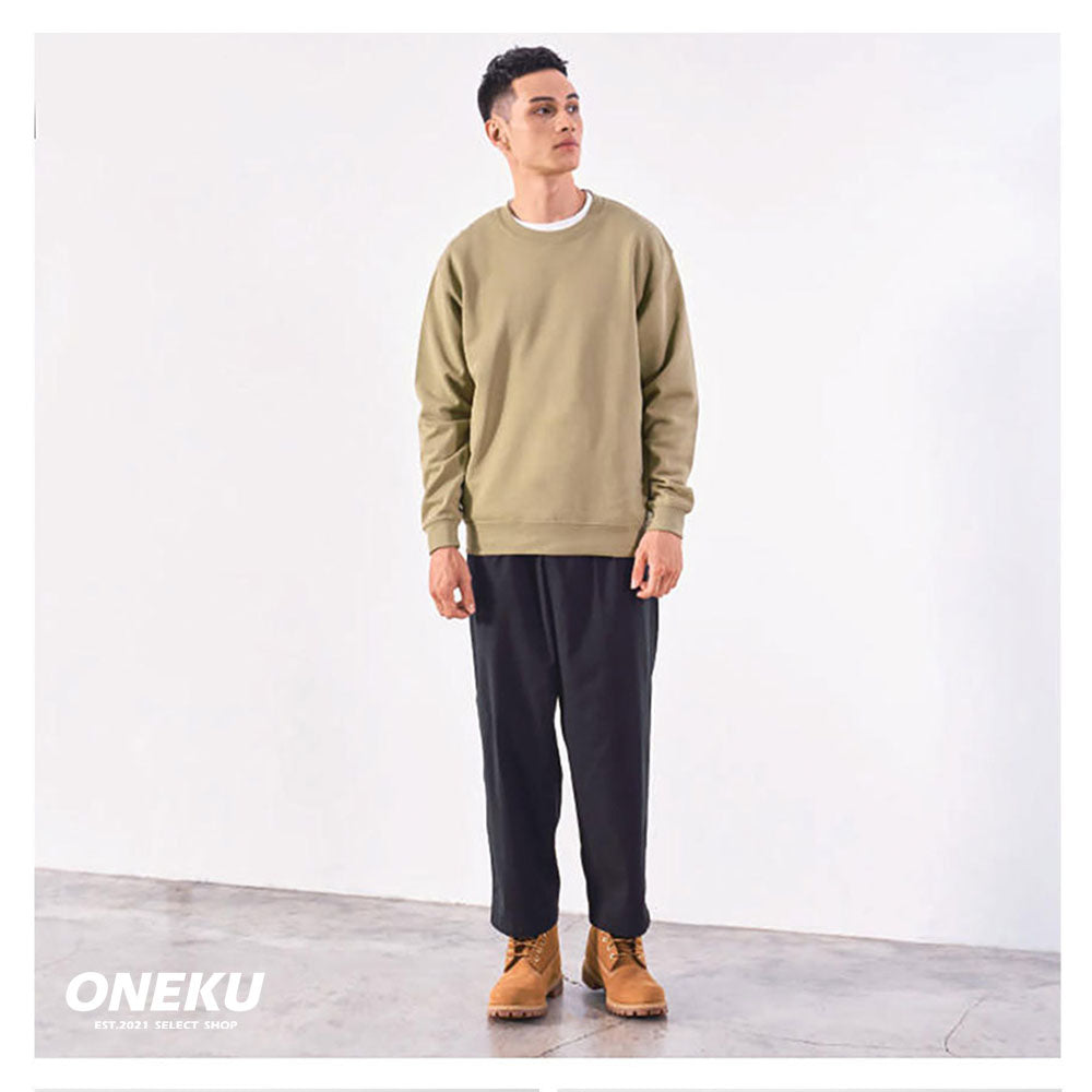 『ONEKU』 United Athle 日牌 純棉毛巾布內裏圓領大學T 10oz 21色 男女可穿(白色～深卡其色)