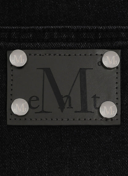 MUCENT CAIRO CROSS PATCH DENIM BOOTCUT 十字架貼布丹寧靴型褲