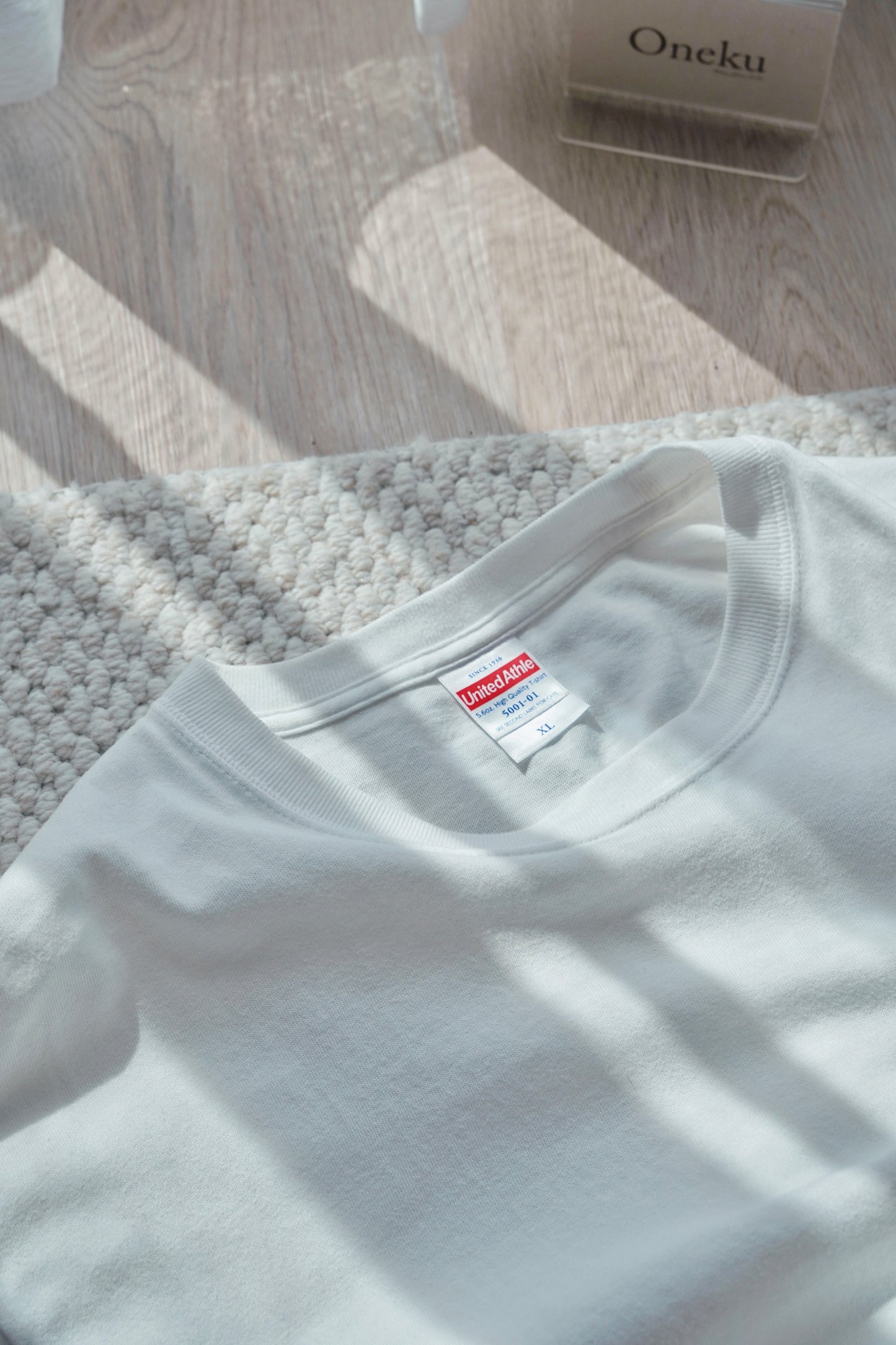 『ONEKU』United Athle 5001無口袋 5.6oz 彈性高質量素T 素色 T恤【UA5001】