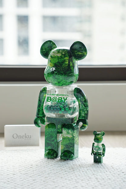 『ONEKU』BE@RBRICK FOREST GREEN Ver.森林綠千秋｜庫柏力克熊｜潮流公仔
