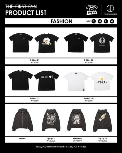 GD品牌PEACEMINUSONE x 玩具總動員 聯名周邊