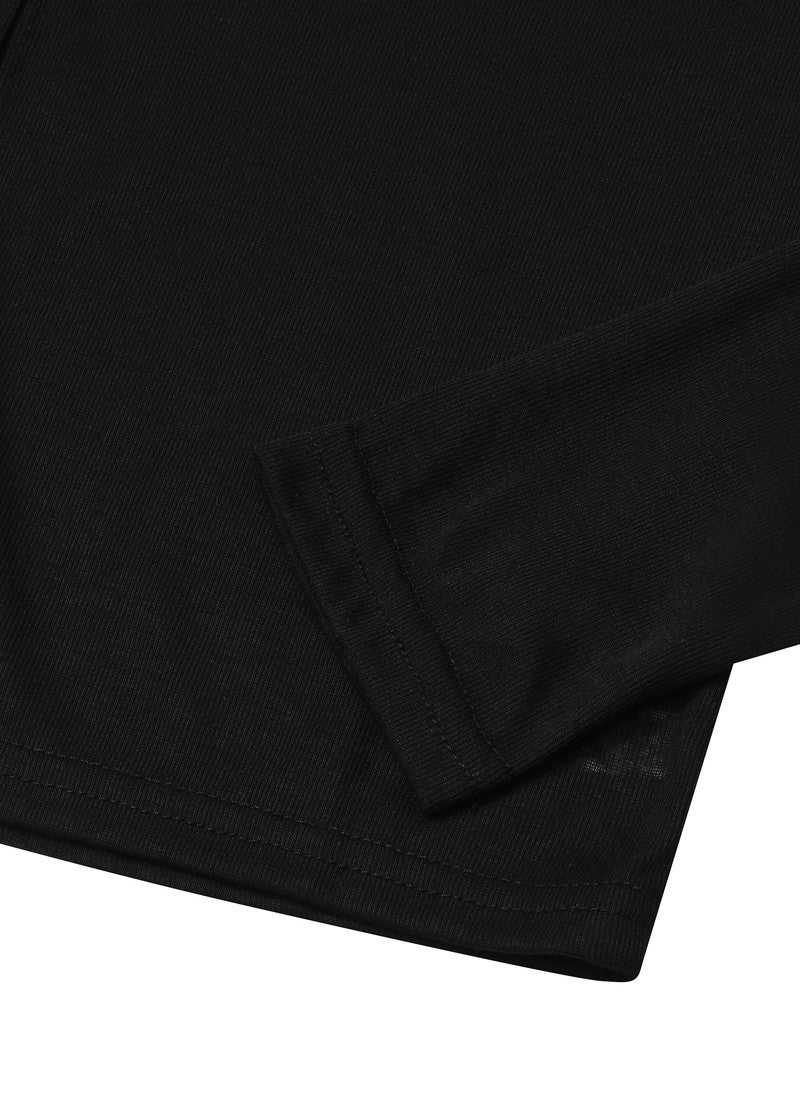 MUCENT RIVEO BUTTON CROP SLIM CARDIGAN 排釦短版修身針織外套 3色（夏季款）
