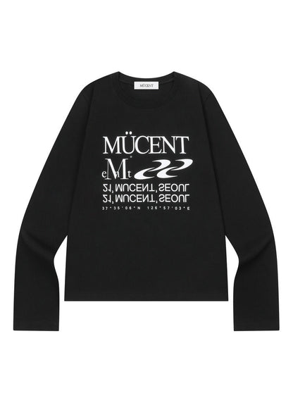 MUCENT ESSENTIAL LETTERING LONG SLEEVE T 經典字母標語長袖上衣