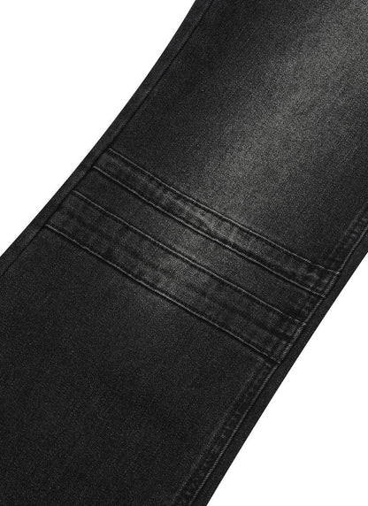 MUCENT CAIRO CROSS PATCH DENIM BOOTCUT 十字架貼布丹寧靴型褲