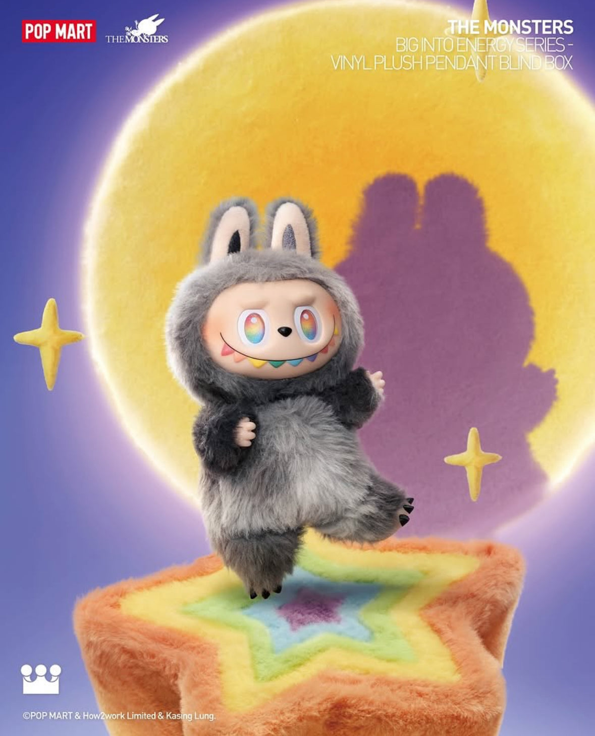 泡泡馬特POP MART THE MONSTERS搪膠毛絨吊飾盲盒Labubu3.0 單個盲盒/中盒6入