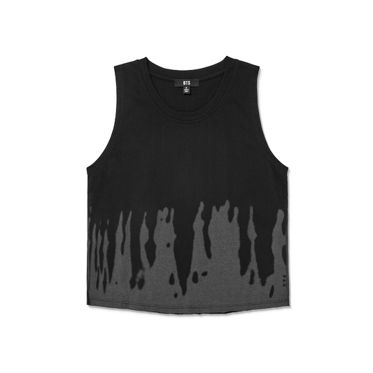 BTS Sleeveless T-Shirt Crop Fit 無袖上衣 短版 黑色 官方周邊