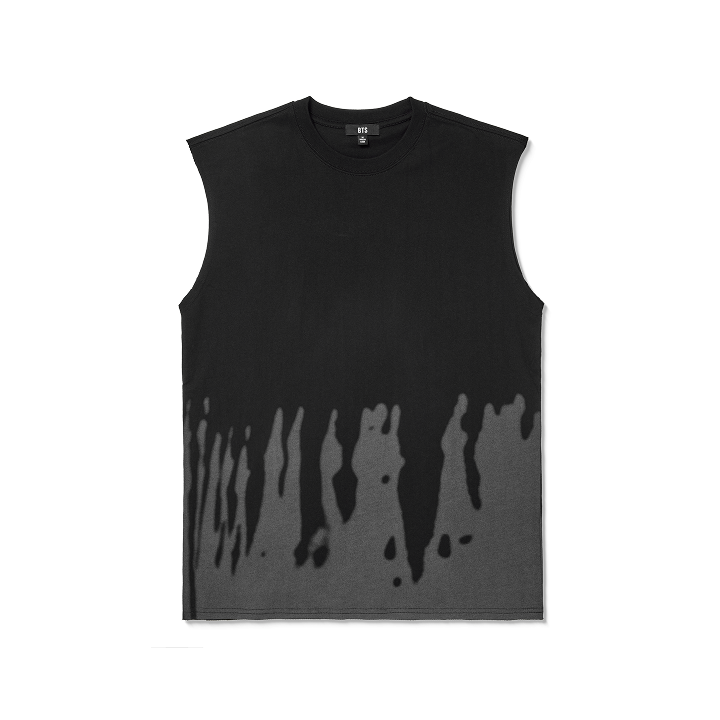 BTS Sleeveless T-Shirt Over Fit 無袖上衣 寬版 黑色 官方周邊