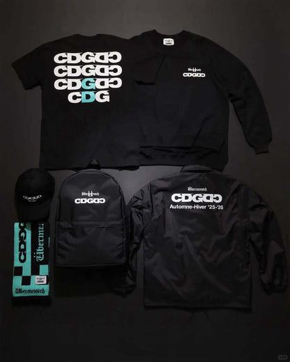 CDG x G-DRAGON Ubermensch CDGDC Checkered Muffler Mint Black 綠黑色聯名圍巾
