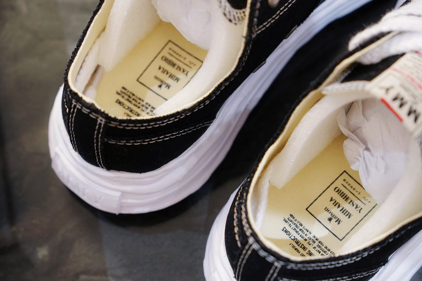 『ONEKU』 Maison Mihara Yasuhiro Original Low  "Black"三原康裕 時尚板鞋 溶膠底