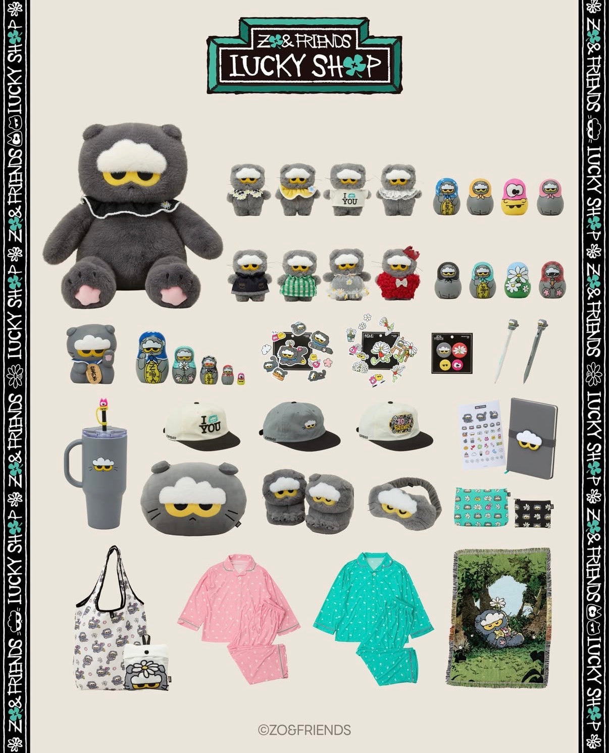 ZO&FRIENDS LUCKY SHOP 『 ZOA幸運商店 』韓國快閃店直送