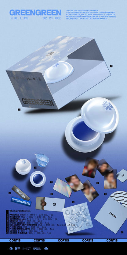 CORTIS The 2nd EP [GREENGREEN] ('Blue Lips' Lip Balm ver.)