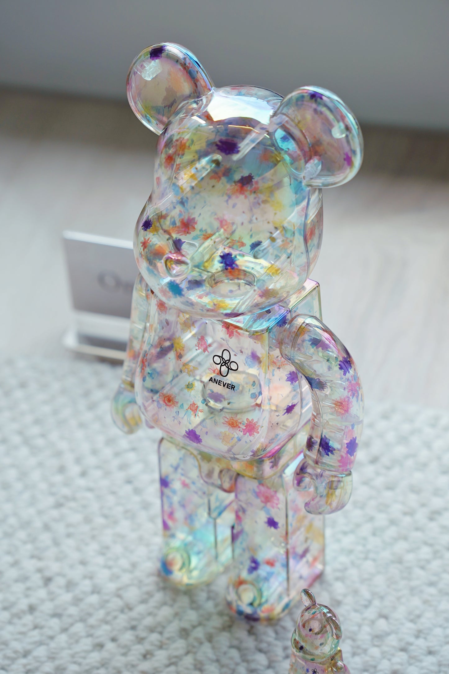 『ONEKU』BE@RBRICK anever 透明小碎花-乾燥花｜庫柏力克熊｜潮流公仔