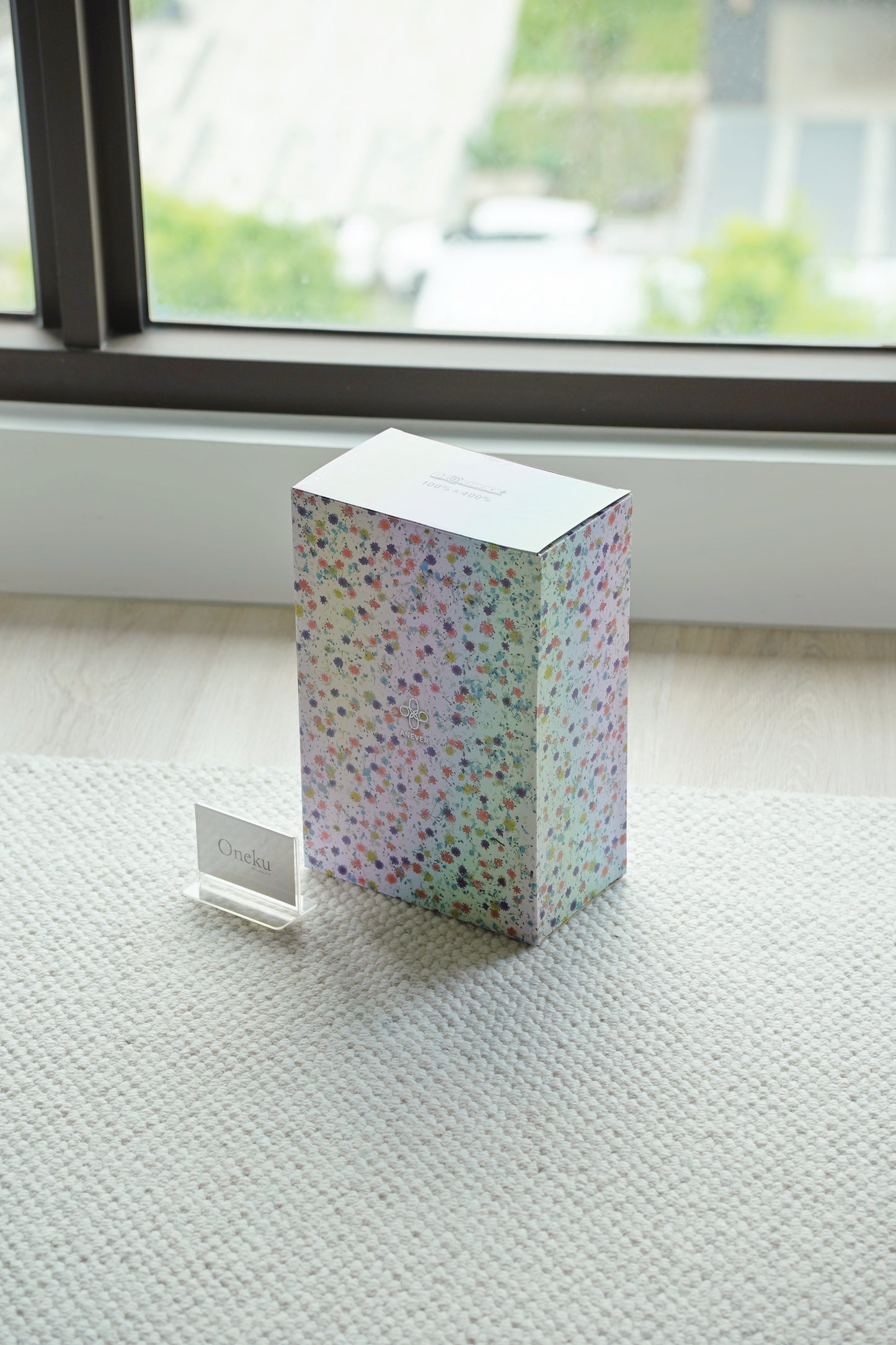 『ONEKU』BE@RBRICK anever 透明小碎花-乾燥花｜庫柏力克熊｜潮流公仔
