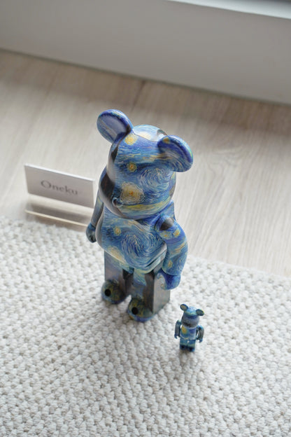 『ONEKU』BE@RBRICK Vincent Willem van梵谷星空｜庫柏力克熊｜潮流公仔