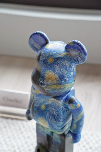 『ONEKU』BE@RBRICK Vincent Willem van梵谷星空｜庫柏力克熊｜潮流公仔