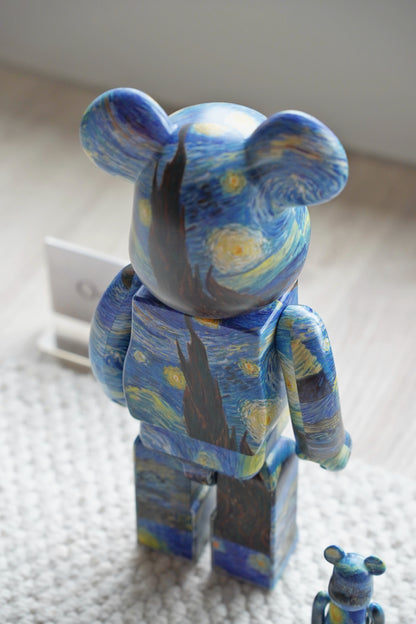 『ONEKU』BE@RBRICK Vincent Willem van梵谷星空｜庫柏力克熊｜潮流公仔