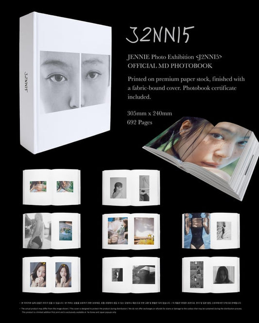JENNIE Photo Exhibition <J2NNI5> Photobook 攝影寫真書 『限量編號版』