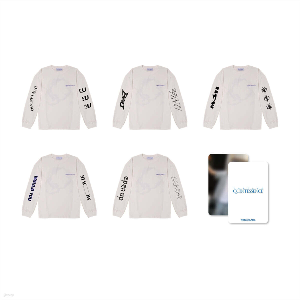 [TAEYANG 'QUINTESSENCE'] LONG SLEEVE SET (RANDOM)隨機款式出貨