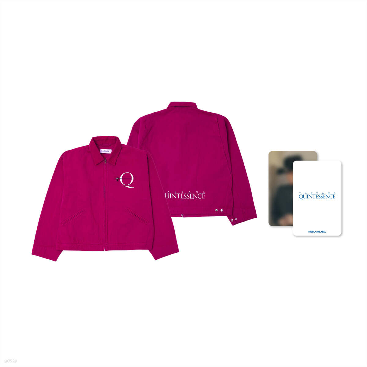 태양 (TAEYANG) - [QUINTESSENCE MD] PINK CANVAS JACKET SET