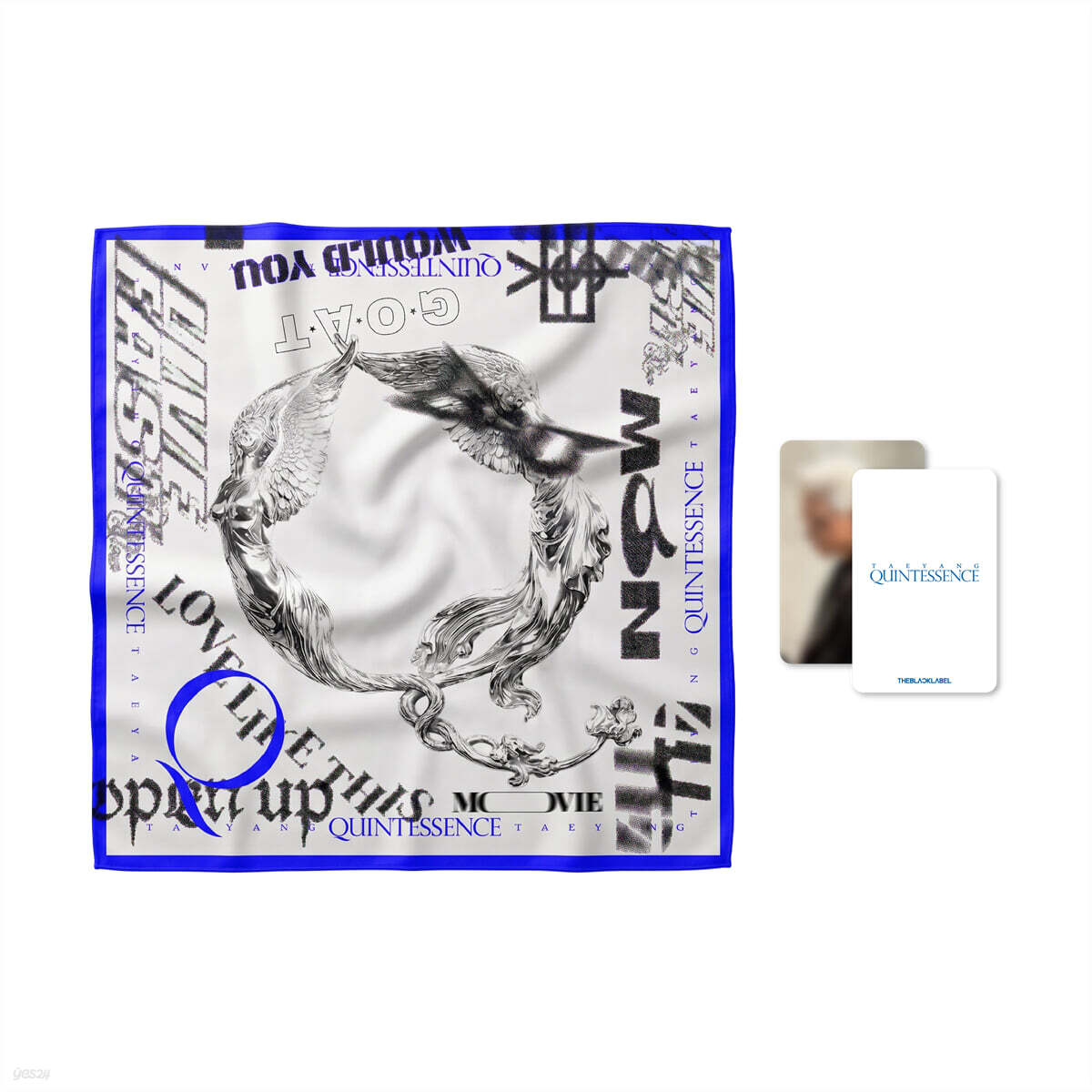 [TAEYANG 'QUINTESSENCE'] BLUE SCARF SET