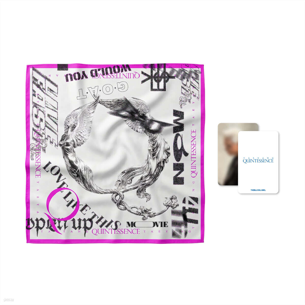 [TAEYANG 'QUINTESSENCE'] PINK SCARF SET