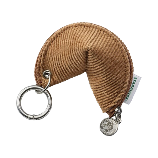 Starbucks Fortune Cookie Pouch Keyring 韓國星巴克 幸運餅乾零錢包