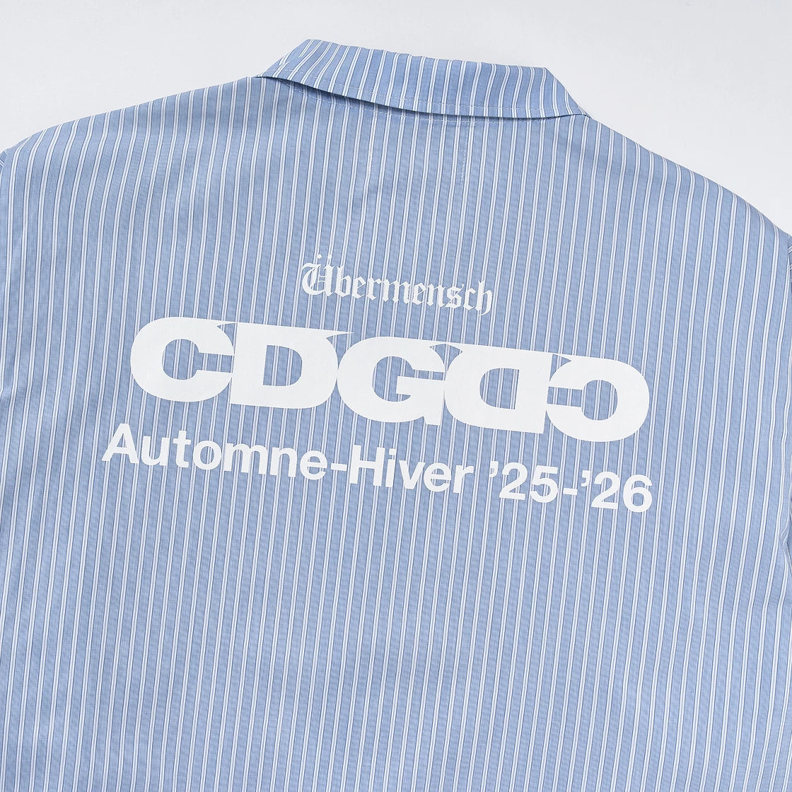 CDG x G-DRAGON Ubermensch CDGDC Classic Coach Jacket Stripe 經典教練夾克外套
